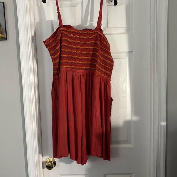 Torrid orange soft knit romper size 3 - Picture 4 of 4